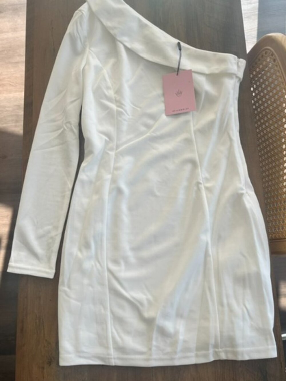 Size M | US 6 Hello Molly White Mini Dress - Picture 4 of 4